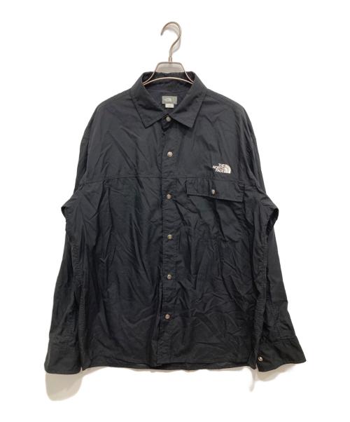 THE NORTH FACE（ザ ノース フェイス）THE NORTH FACE (ザ ノース フェイス) ロングスリーブ ヌプシ シャツ ブラック サイズ:XLの古着・服飾アイテム