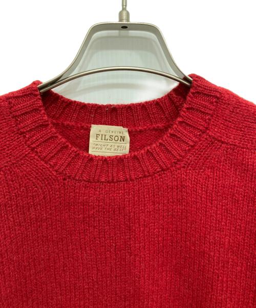 FILSON（フィルソン）FILSON (フィルソン) ラグランニット レッド サイズ:Lの古着・服飾アイテム