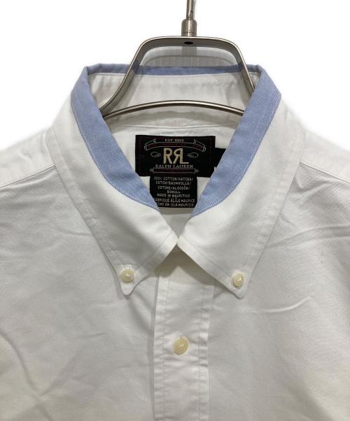 RRL（ダブルアールエル）RRL (ダブルアールエル) ボタンダウンシャツ ホワイト サイズ:Mの古着・服飾アイテム