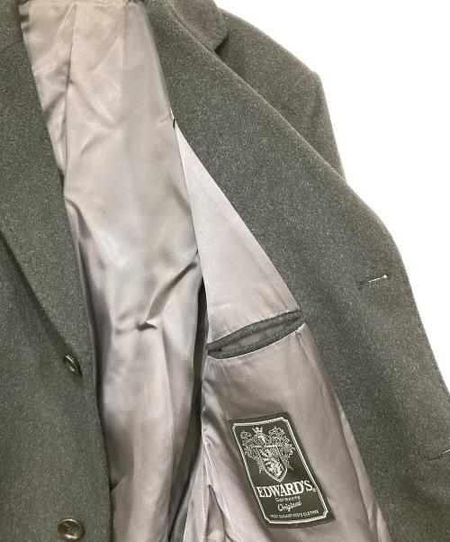 EDWARDS（エドワーズ）EDWARDS (エドワーズ) ウールチェスターコート ブラック サイズ:LLの古着・服飾アイテム