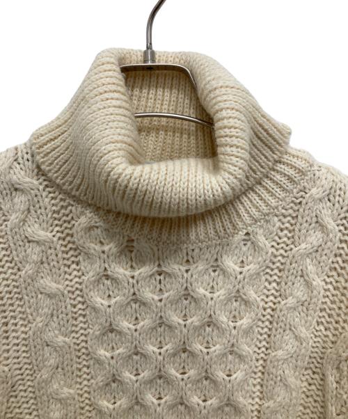 Kerry Woollen Mills（ケリーウールンミルズ）Kerry Woollen Mills (ケリーウールンミルズ) アランニット アイボリー サイズ:38の古着・服飾アイテム