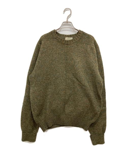 L.L.Bean（エルエルビーン）L.L.Bean (エルエルビーン) 80-90'sメランジニット カーキ サイズ:Lの古着・服飾アイテム
