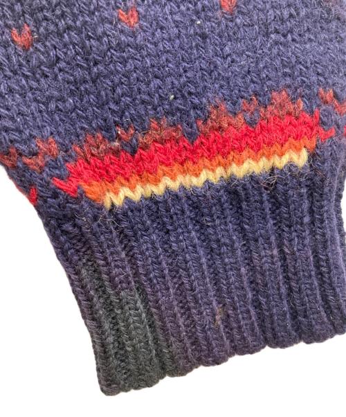 WOOLRICH（ウールリッチ）WOOLRICH (ウールリッチ) 90'sネイティブ柄ニット ネイビー×レッド サイズ:Mの古着・服飾アイテム