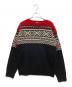 POLO RALPH LAUREN（ポロ・ラルフローレン）の古着「ノルディック柄ニット」｜レッド×ブラック