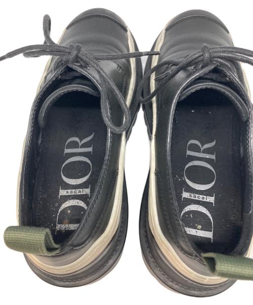 Christian Dior（クリスチャン ディオール）Christian Dior (クリスチャン ディオール) sacai (サカイ) ダービーシューズ ブラック サイズ:40の古着・服飾アイテム