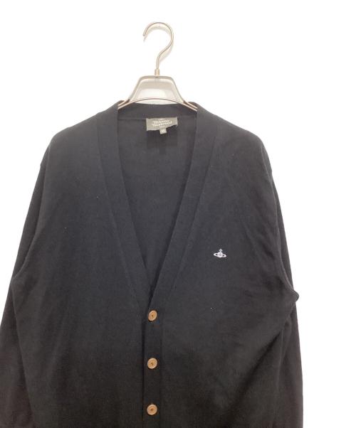 Vivienne Westwood man（ヴィヴィアン ウェストウッド マン）Vivienne Westwood man (ヴィヴィアン ウェストウッド マン) 変形ロングフロント カーディガン ブラック サイズ:46の古着・服飾アイテム