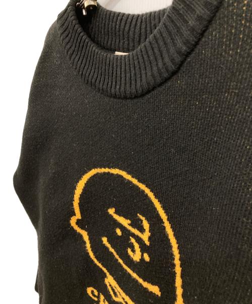 PEANUTS（ピーナッツ）PEANUTS (ピーナッツ) JOURNAL STANDARD relume (ジャーナルスタンダード レリューム) 別注 ジャガードニッ ブラック サイズ:Lの古着・服飾アイテム