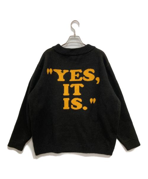 PEANUTS（ピーナッツ）PEANUTS (ピーナッツ) JOURNAL STANDARD relume (ジャーナルスタンダード レリューム) 別注 ジャガードニッ ブラック サイズ:Lの古着・服飾アイテム