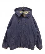 NAUTICAノーティカ）の古着「レザーパイピングジャケット」｜ネイビー