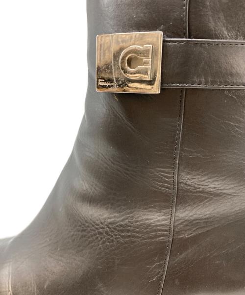 Salvatore Ferragamo（サルヴァトーレ フェラガモ）Salvatore Ferragamo (サルヴァトーレ フェラガモ) ガンチーニブーツ ブラック サイズ:8Cの古着・服飾アイテム