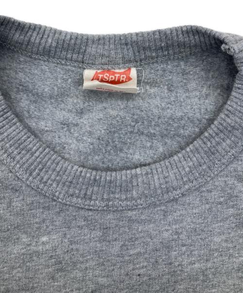 TSPTR（ティーエスピーティーアール）tsptr (ティーエスピーティーアール) プリントスウェット グレー サイズ:Sの古着・服飾アイテム