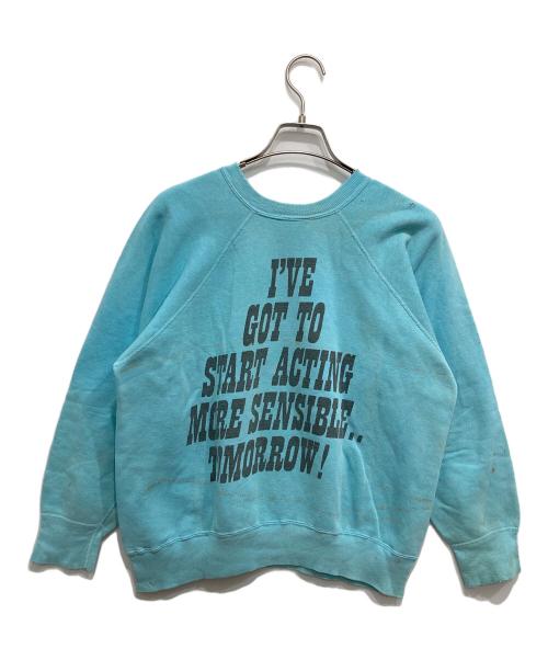 mayo SPRUCE（メイヨー スプルース）mayo SPRUCE (メイヨー スプルース) ヴィンテージスウェット スカイブルー サイズ:Lの古着・服飾アイテム