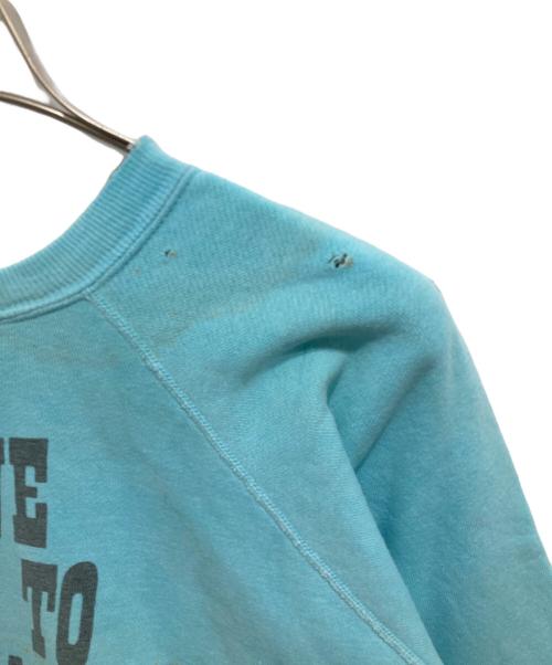 mayo SPRUCE（メイヨー スプルース）mayo SPRUCE (メイヨー スプルース) ヴィンテージスウェット スカイブルー サイズ:Lの古着・服飾アイテム