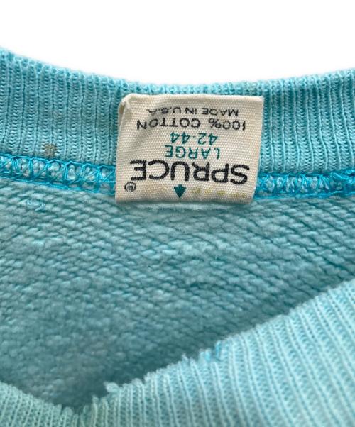 mayo SPRUCE（メイヨー スプルース）mayo SPRUCE (メイヨー スプルース) ヴィンテージスウェット スカイブルー サイズ:Lの古着・服飾アイテム