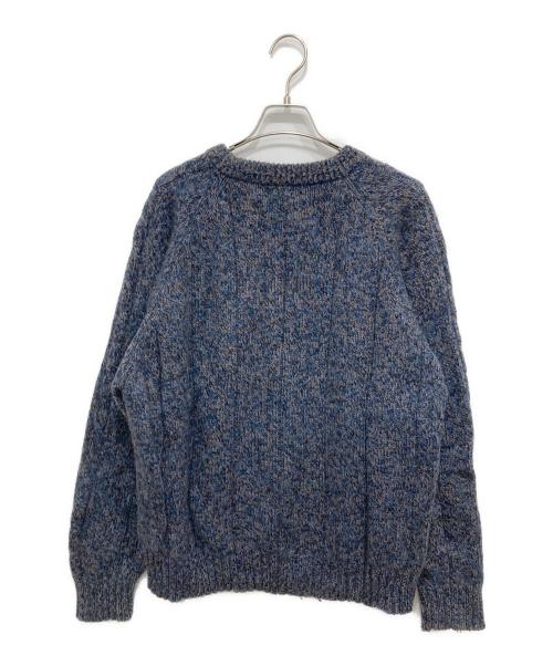Eddie Bauer（エディーバウアー）Eddie Bauer (エディーバウアー) クルーネックニット ブルー サイズ:XLの古着・服飾アイテム