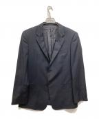 EMPORIO ARMANIエンポリオアルマーニ）の古着「ウールストライプセットアップスーツ」｜ネイビー