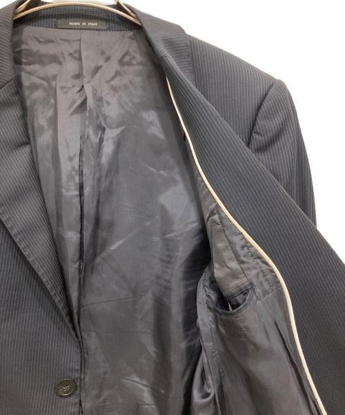 EMPORIO ARMANI（エンポリオ アルマーニ）EMPORIO ARMANI (エンポリオアルマーニ) ウールストライプセットアップスーツ ネイビー サイズ:50（175/96A）の古着・服飾アイテム