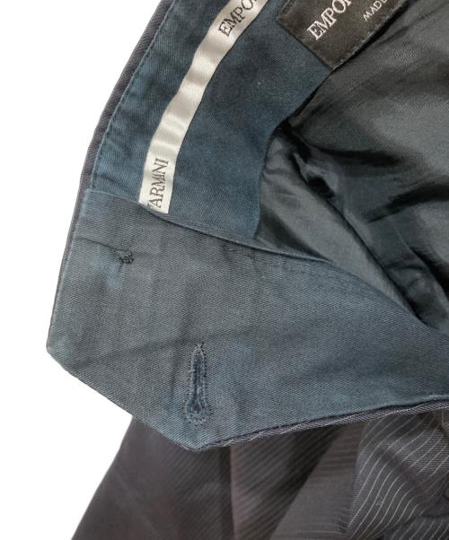 EMPORIO ARMANI（エンポリオ アルマーニ）EMPORIO ARMANI (エンポリオアルマーニ) ウールストライプセットアップスーツ ネイビー サイズ:50（175/96A）の古着・服飾アイテム