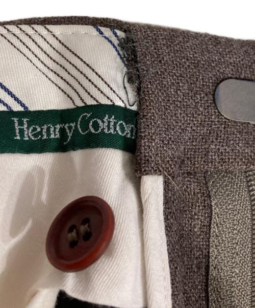 Henry Cotton's（ヘンリーコットンズ）Henry Cotton's (ヘンリーコットンズ) ウールセットアップスーツ ブラウン サイズ:48の古着・服飾アイテム