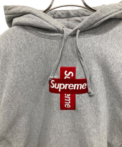SUPREME（シュプリーム）SUPREME (シュプリーム) Cross Box Logo Hooded Sweatshirt グレー サイズ:Lの古着・服飾アイテム