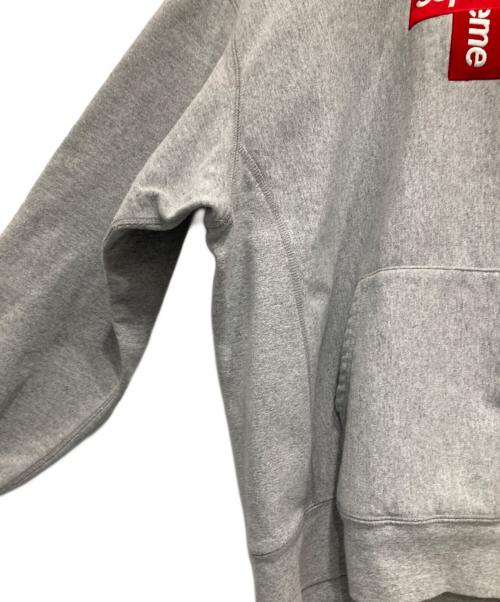 SUPREME（シュプリーム）SUPREME (シュプリーム) Cross Box Logo Hooded Sweatshirt グレー サイズ:Lの古着・服飾アイテム