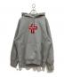 SUPREME（シュプリーム）の古着「Cross Box Logo Hooded Sweatshirt」｜グレー
