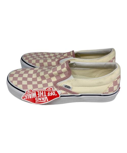 VANS（ヴァンズ）VANS (バンズ) ローカットスニーカー アイボリー×ピンク サイズ:26.5の古着・服飾アイテム