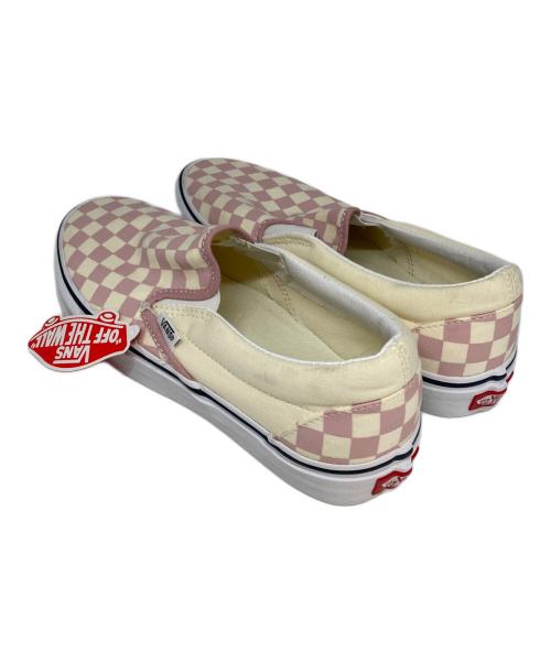 VANS（ヴァンズ）VANS (バンズ) ローカットスニーカー アイボリー×ピンク サイズ:26.5の古着・服飾アイテム