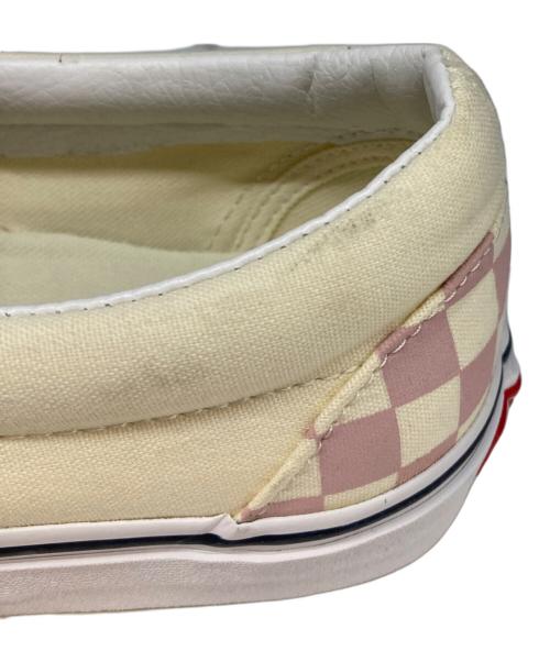 VANS（ヴァンズ）VANS (バンズ) ローカットスニーカー アイボリー×ピンク サイズ:26.5の古着・服飾アイテム