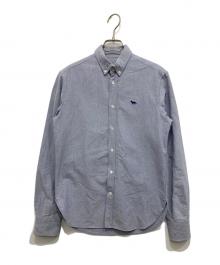 maison kitsune（メゾンキツネ）の古着「オックスフォードシャツ」｜ブルー