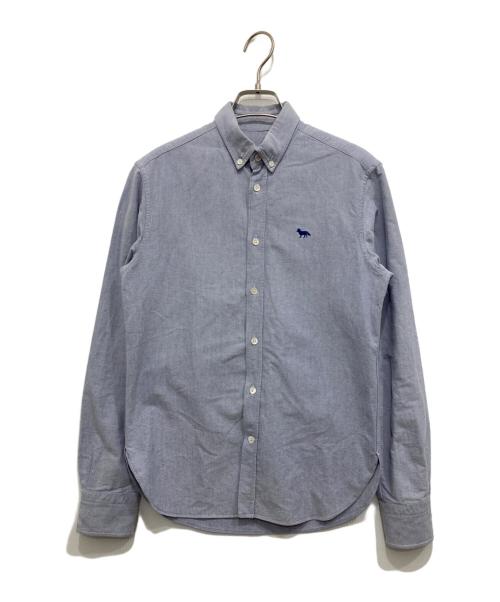 maison kitsune（メゾンキツネ）MAISON KITSUNE (メゾンキツネ) オックスフォードシャツ ブルー サイズ:37の古着・服飾アイテム