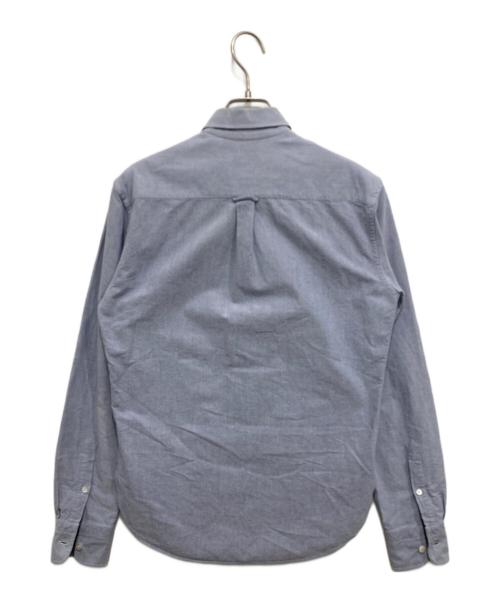 maison kitsune（メゾンキツネ）MAISON KITSUNE (メゾンキツネ) オックスフォードシャツ ブルー サイズ:37の古着・服飾アイテム