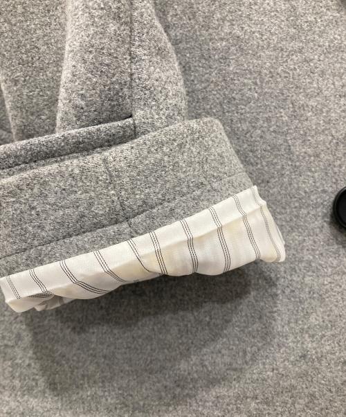 SHIPS（シップス）SHIPS (シップス) スーパー160'S メルトン シングル ピーコート グレー サイズ:Sの古着・服飾アイテム