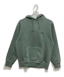 X-LARGE（エクストララージ）の古着「HAVE A WILD TIME HOODED SWEAT」｜グリーン