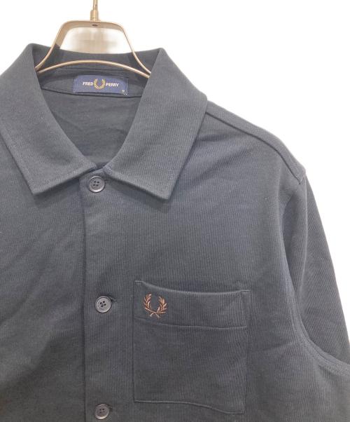 FRED PERRY（フレッドペリー）FRED PERRY (フレッドペリー) ヘビーウェイトスウェット オーバーシャツ ネイビー サイズ:Mの古着・服飾アイテム