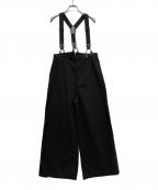 Spick and Spanスピックアンドスパン）の古着「サスペンダー付きワーカーパンツ」｜ブラック