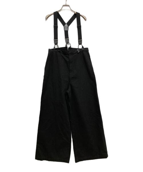 Spick and Span（スピック＆スパン）Spick and Span (スピックアンドスパン) サスペンダー付きワーカーパンツ ブラック サイズ:38の古着・服飾アイテム