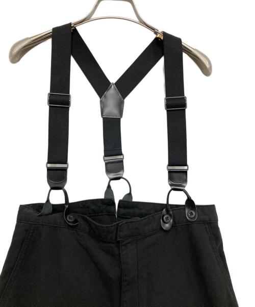 Spick and Span（スピック＆スパン）Spick and Span (スピックアンドスパン) サスペンダー付きワーカーパンツ ブラック サイズ:38の古着・服飾アイテム