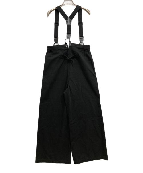 Spick and Span（スピック＆スパン）Spick and Span (スピックアンドスパン) サスペンダー付きワーカーパンツ ブラック サイズ:38の古着・服飾アイテム