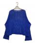 Spick and Span（スピック＆スパン）の古着「ギマコットン透かし編みルーズニット」｜ブルー