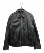 Liugoo Leathersリューグーレザーズ）の古着「ラムレザージャケット」｜ブラック