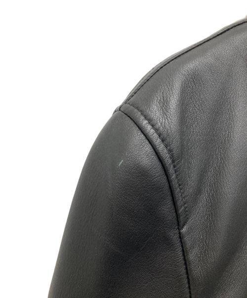 Liugoo Leathers（リューグーレザーズ）Liugoo Leathers (リューグーレザーズ) ラムレザージャケット ブラック サイズ:Mの古着・服飾アイテム