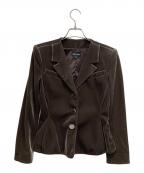 GIORGIO ARMANIジョルジョアルマーニ）の古着「ベロアジャケット」｜ブラウン