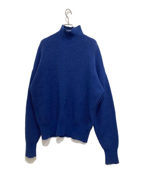 XANDER ZHOU（ザンダーゾウ）XANDER ZHOU (ザンダーゾウ) ハイネックニット ブルー サイズ:48の古着・服飾アイテム
