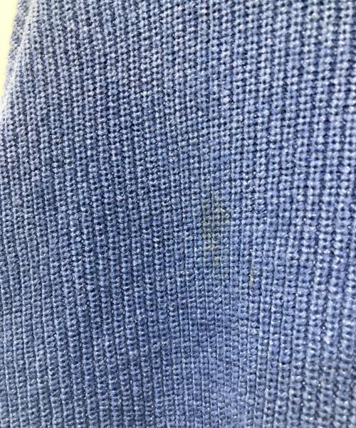 XANDER ZHOU（ザンダーゾウ）XANDER ZHOU (ザンダーゾウ) ハイネックニット ブルー サイズ:48の古着・服飾アイテム