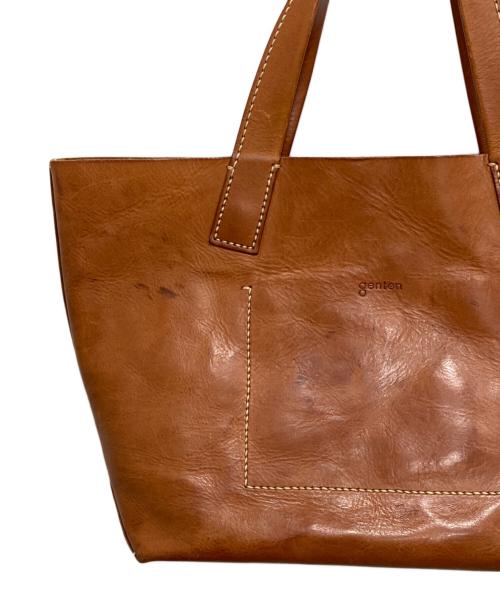 genten（ゲンテン）genten (ゲンテン) トートバッグ ブラウンの古着・服飾アイテム