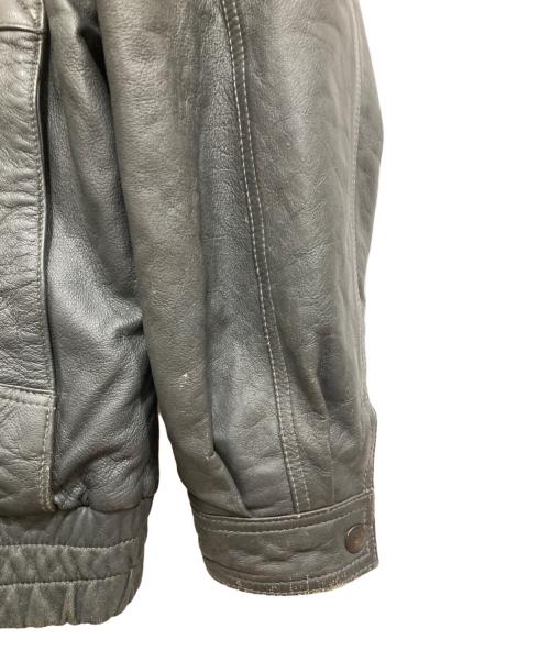 echtes leder（エヒテス レーダァ）echtes leder (エヒテス レーダァ) レザージャケット グレー サイズ:56の古着・服飾アイテム