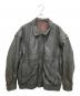 echtes leder（エヒテス レーダァ）の古着「レザージャケット」｜グレー