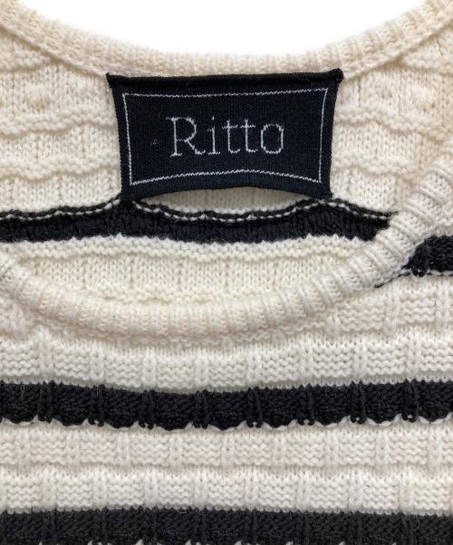 ritto（リット）ritto (リット) ニットベスト アイボリー サイズ:Fの古着・服飾アイテム