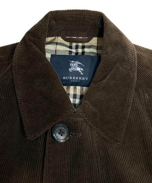 BURBERRY LONDON（バーバリーロンドン）BURBERRY LONDON (バーバリーロンドン) コーデュロイコート ブラウン サイズ:Mの古着・服飾アイテム